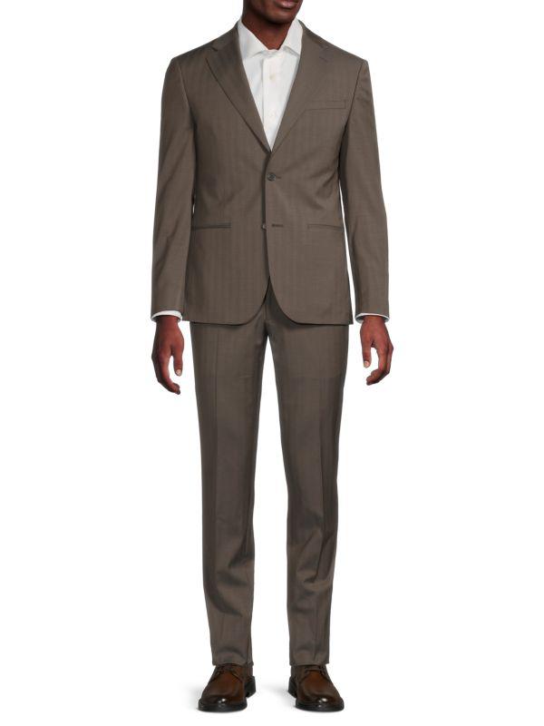 Calvin Klein Wool-Blend Slim-Fit Suit