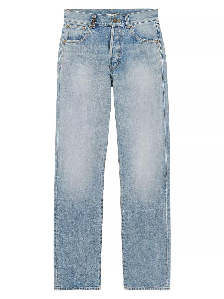 ■Saint Laurent■ Low Rise Straight Fit Denim Pants Sicily B Yves Saint Laurent Low-Rise Jeans in Sicily Denim - Pants