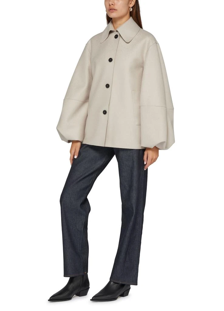 Harris Wharf London Puff sleeves jacket pressed wool 6