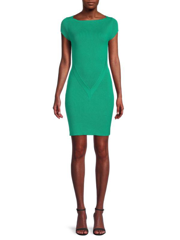 Victor Glemaud Rib Knit Bodycon Mini Dress