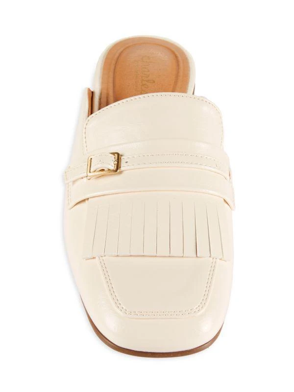 Charles David Carole Kilt Tassel Mules 5