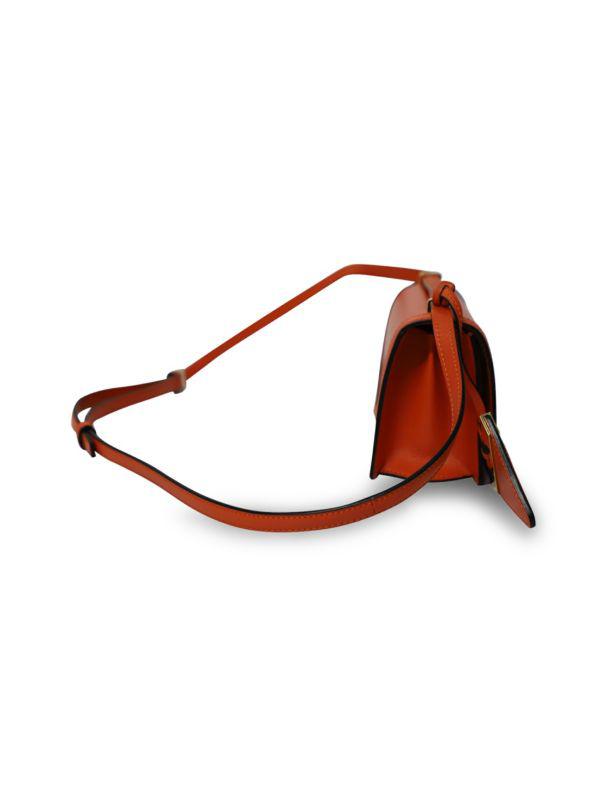 LOEWE Loewe Small Barcelona Crossbody Bag In Orange Leather