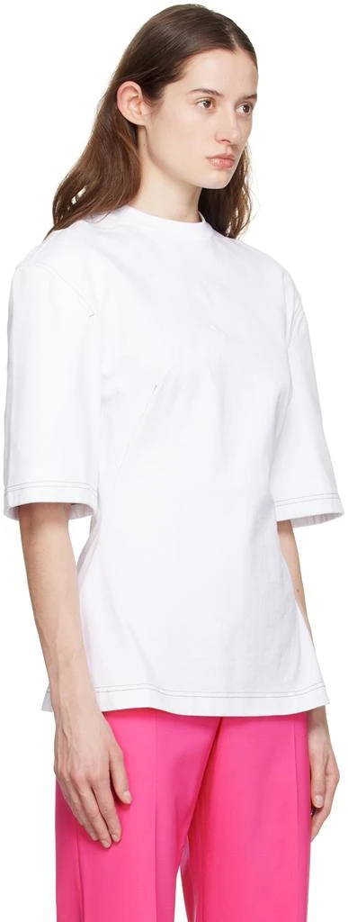 Jacquemus White Le Raphia 'Le T-Shirt Camisa' T-Shirt 2