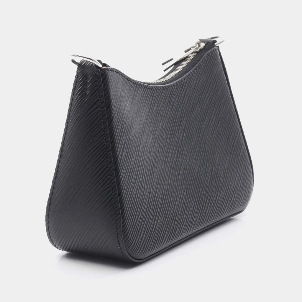 Louis Vuitton Louis Vuitton Malellini Epi Noir Handbag Leather Black