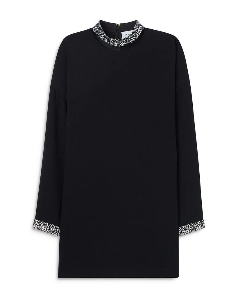 St. John Embellished Neck Dress 5