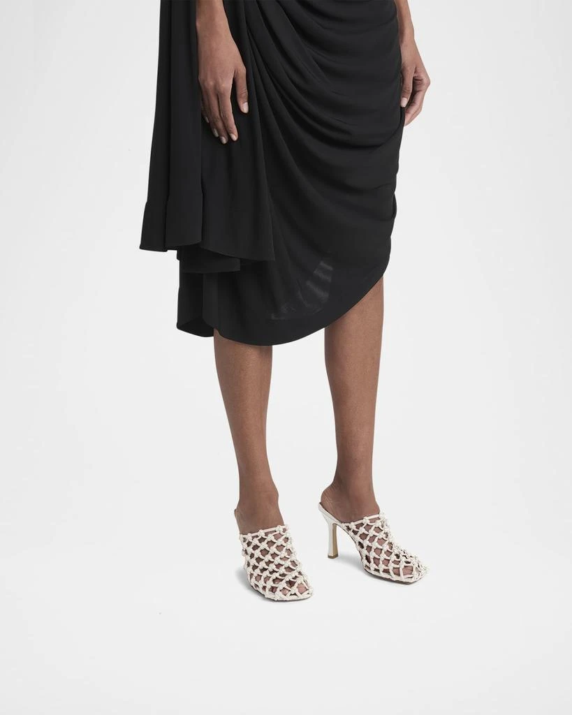Bottega Veneta Frog Knotted Leather Stiletto Mules 2