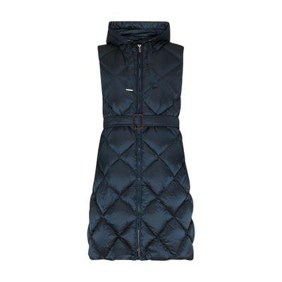 Max Mara Tregil long quilted sleveless jacket - THE CUBE