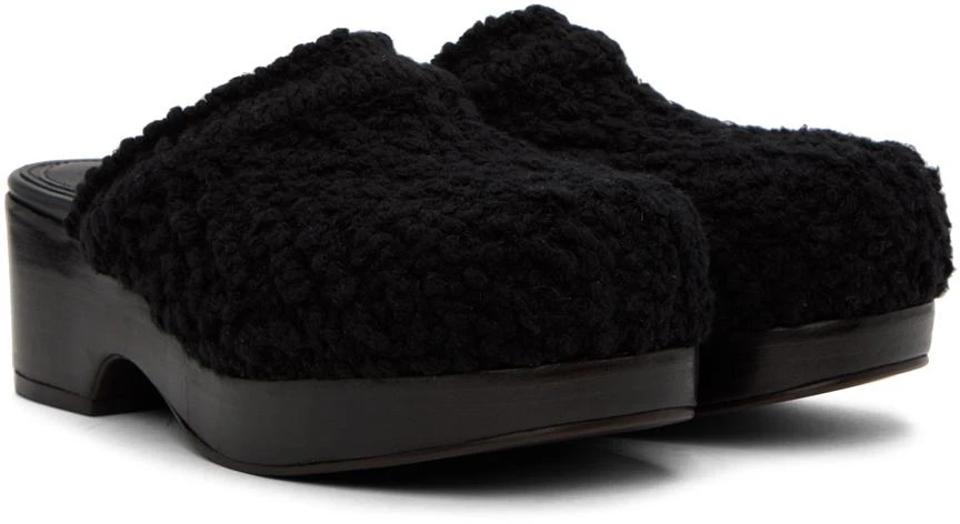Recto Black Bohemian Clogs 4