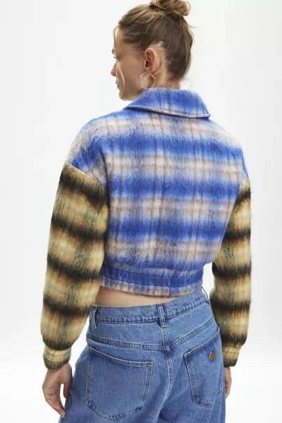 Kimchi Blue Kimchi Blue Stevie Patchwork Plaid Bomber Jacket 3