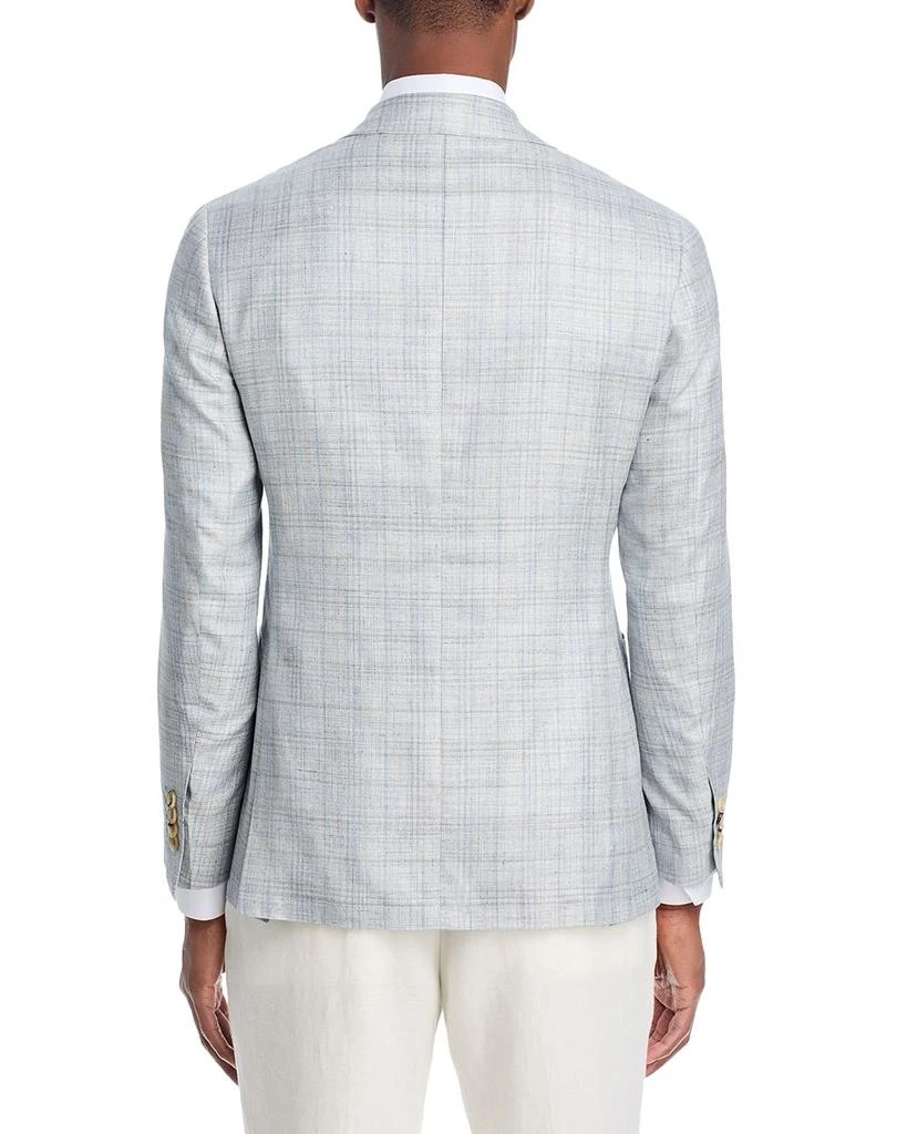 Canali Kei Wool, Silk & Linen Plaid Unstructured Regular Fit Sport Coat 6