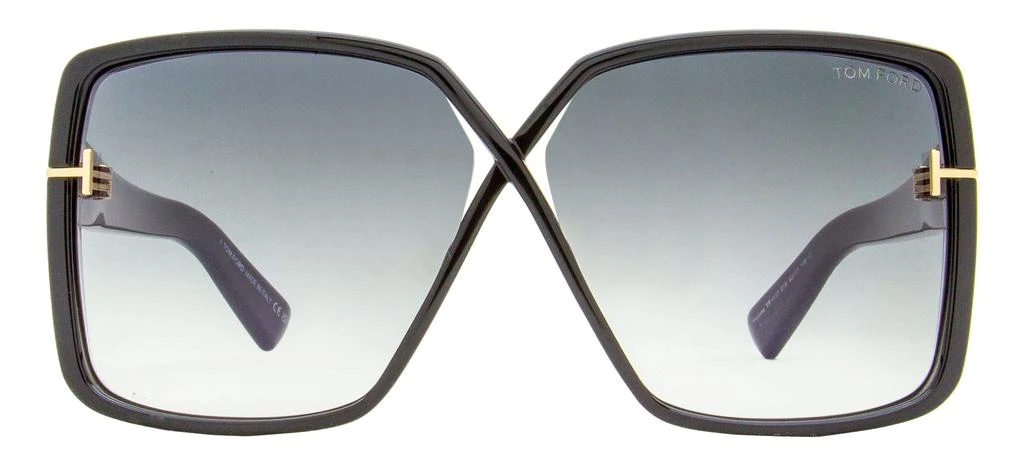 Tom Ford Women's Yvonne Sunglasses TF1117 01B Black 63mm 2