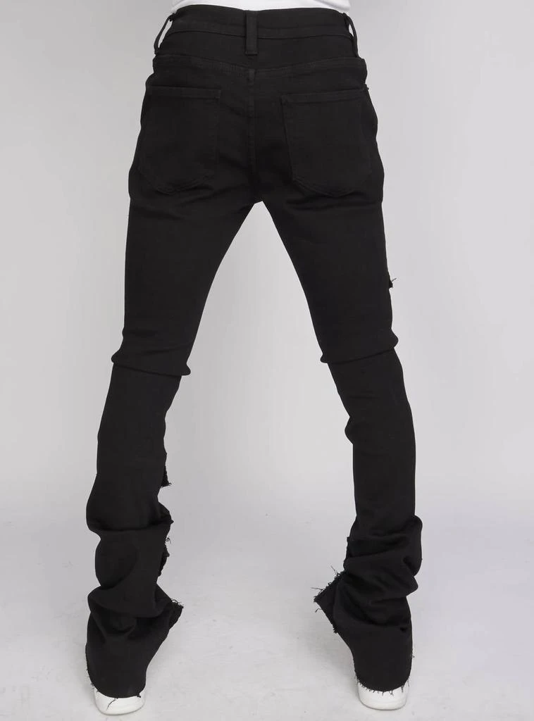 Politics Men's Super Stacked Cargo Jeans In Jet Black 2