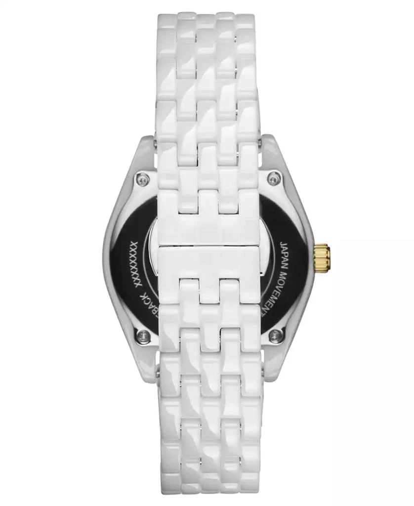 MVMT Women's Rise Boyfriend White Ceramic Bracelet Watch 2