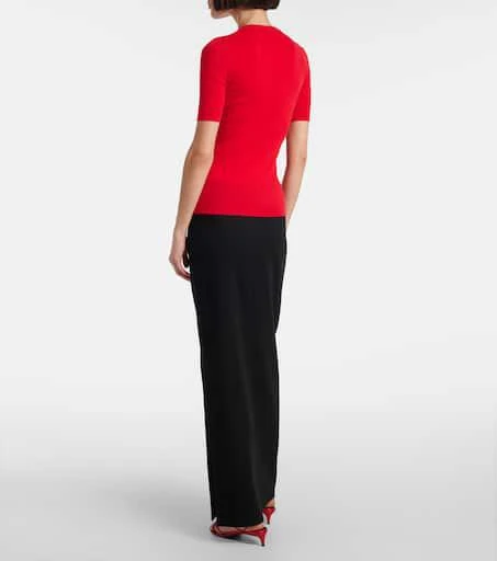 Khaite Celina ribbed-knit wool-blend top 3