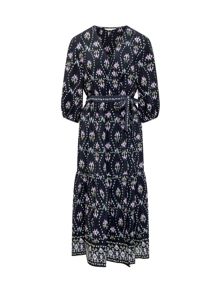 Ba&Sh Ba&Sh Scarf Style Print Dress