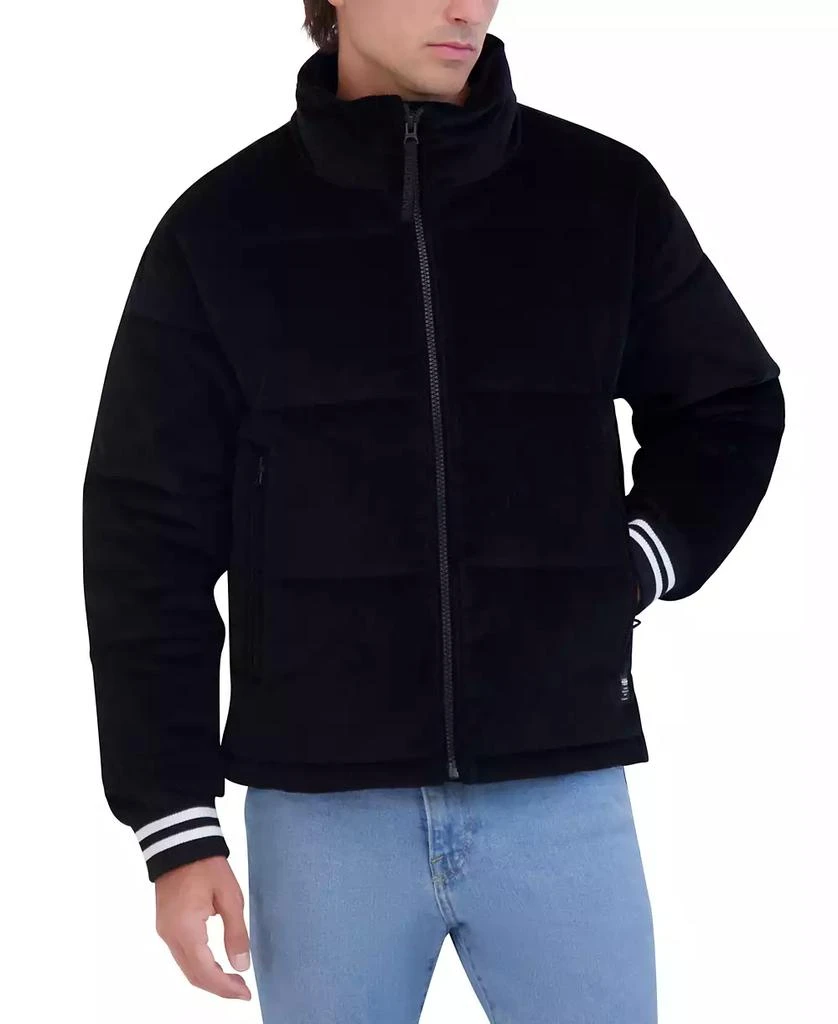 Hudson Men's Corduroy Varsity Puffer Jacket 3