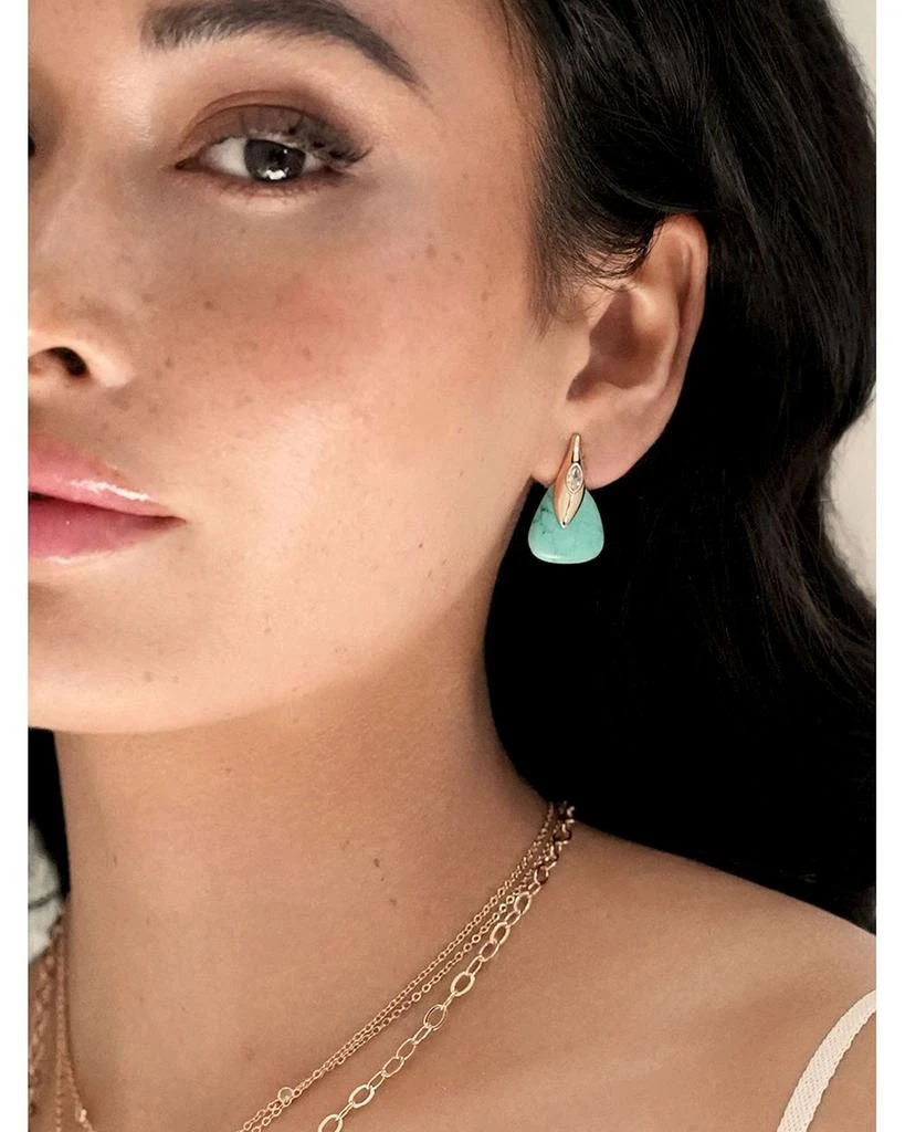 Ettika Jewelry Turquoise Solstice Turquoise & Cubic Zirconia Drop Earrings 5