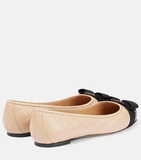 Salvatore Ferragamo Varina quilted leather ballet flats 3