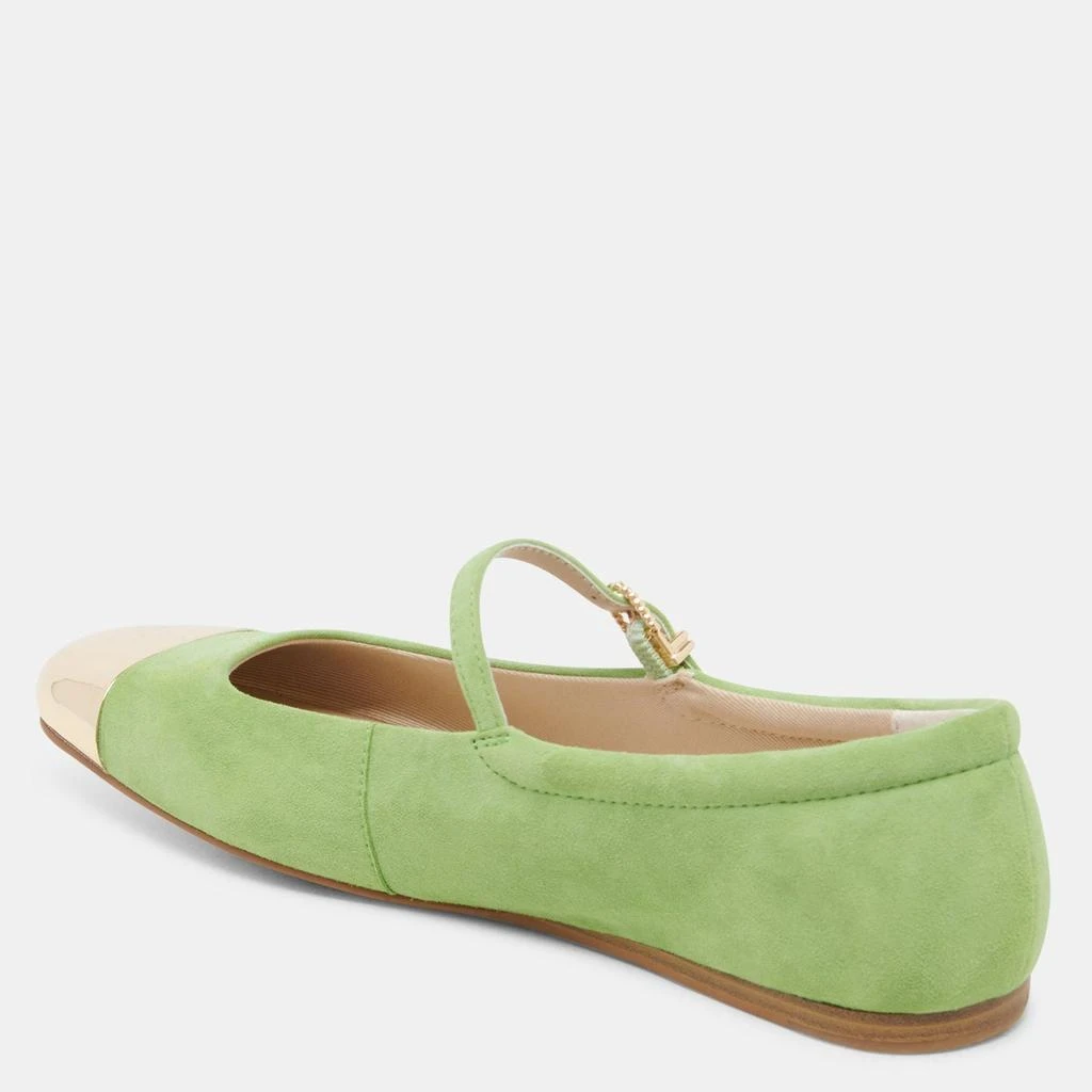 Dolce Vita Reyes Toe Cap Ballet Flats Lime Suede 5