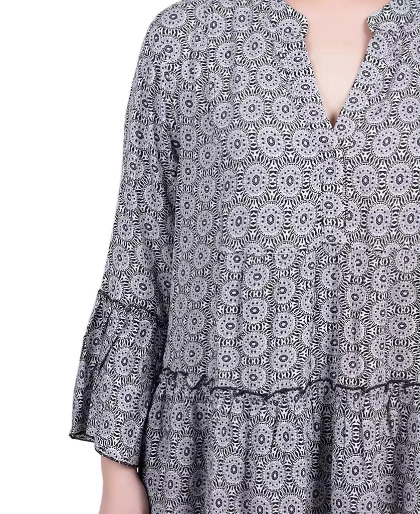 NY Collection Petite 3/4 Sleeve Tiered Dress 11