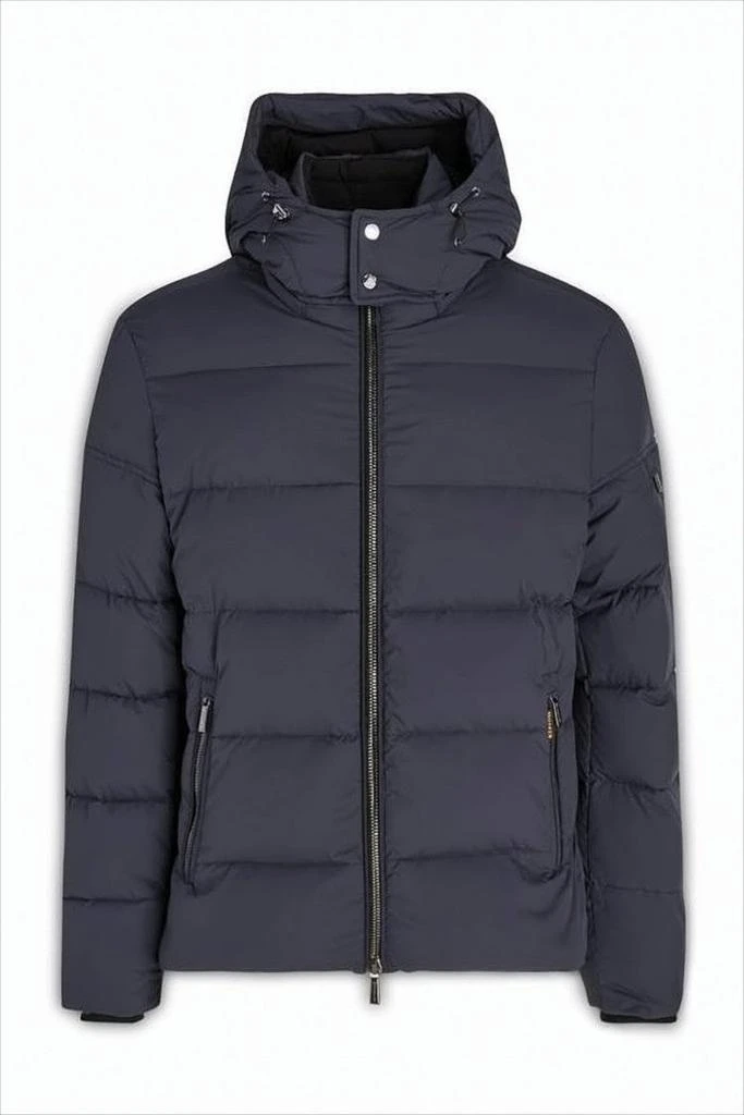 MOORER Horizontal Quilted Padded Jacket with High Collar