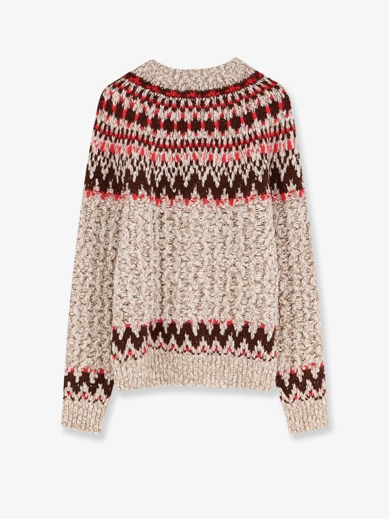 Moncler Jacquard wool blend sweater with geometric pattern 2