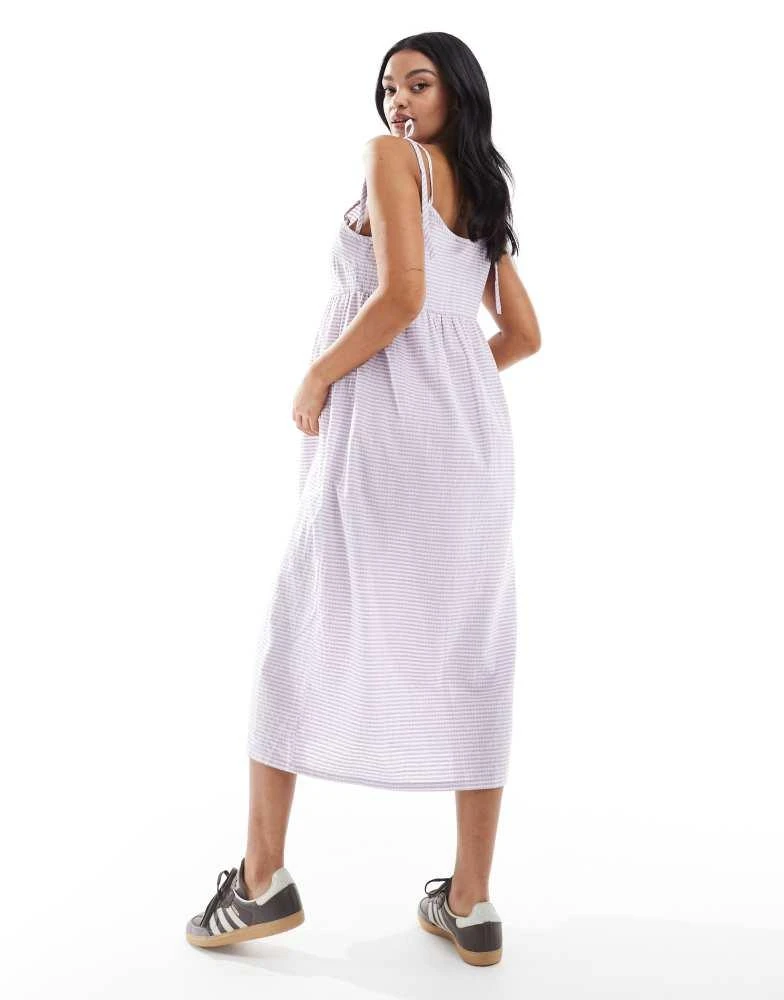 Shop Mamalicious Maternity cotton midi dress in lilac gingham on Sale at  BeyondStyle  Get 21% Off Mamalicious Maternity cotton midi dress in lilac  gingham with Limited-Time Flash Deals, Exclusive Discounts, and