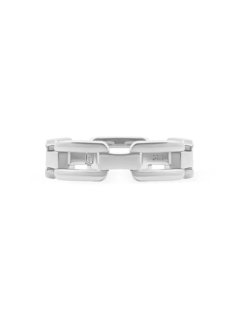 Bernard James Unisex Sterling Silver Originals Troy Ring Set 4