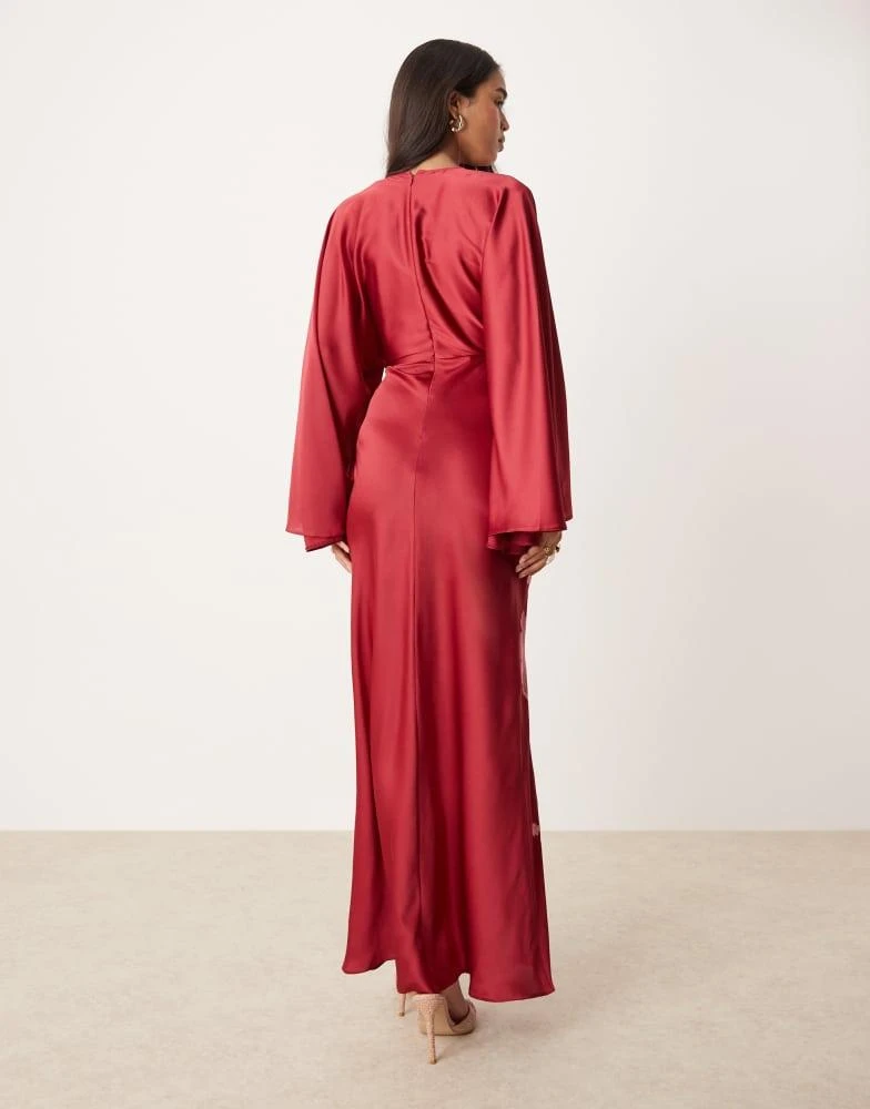 asos red embroidered dress ASOS DESIGN strappy rhinestone embellished crochet midi dress with  embroidered flowers in berry red