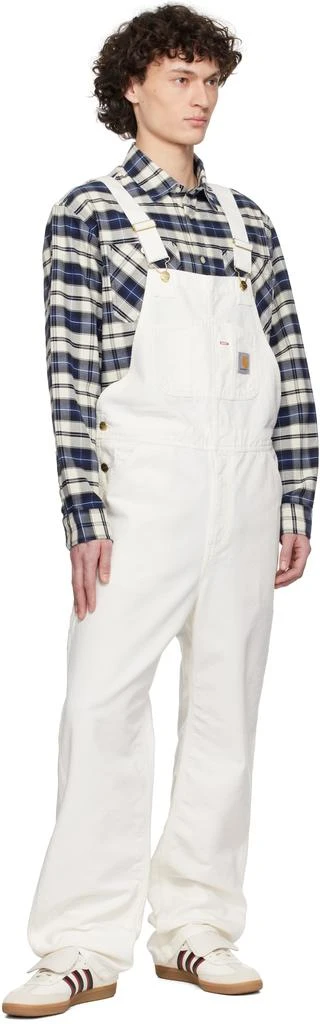 Carhartt WIP White Bib Overalls 4