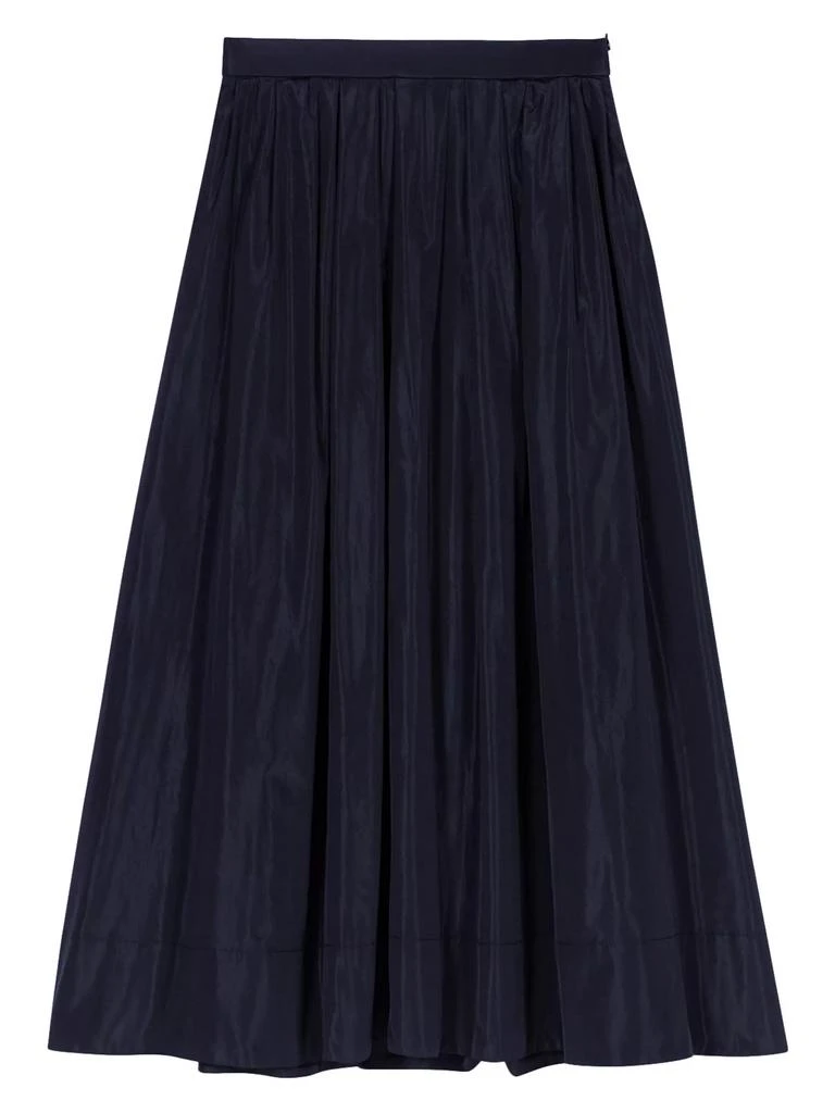 Maje Long Skirt with Contrast Waistband 1