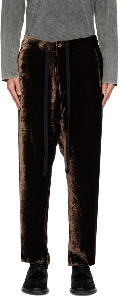 UMA WANG Brown Perch Trousers