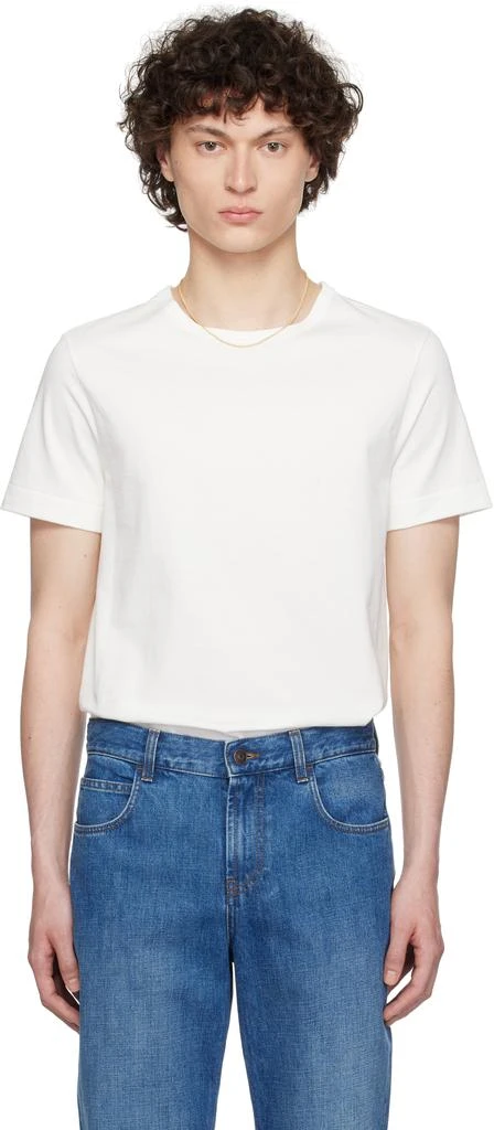 Merz b. Schwanen White 215 Loopwheeled T-shirt 1