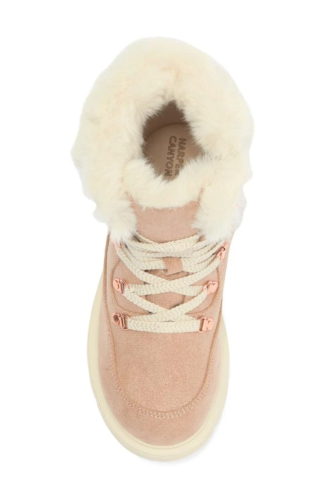 Harper Canyon Kids' Paige Faux Fur Boot 5