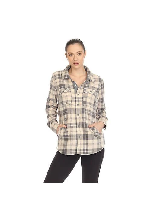 White Mark Mark Flannel Plaid Shirts 1