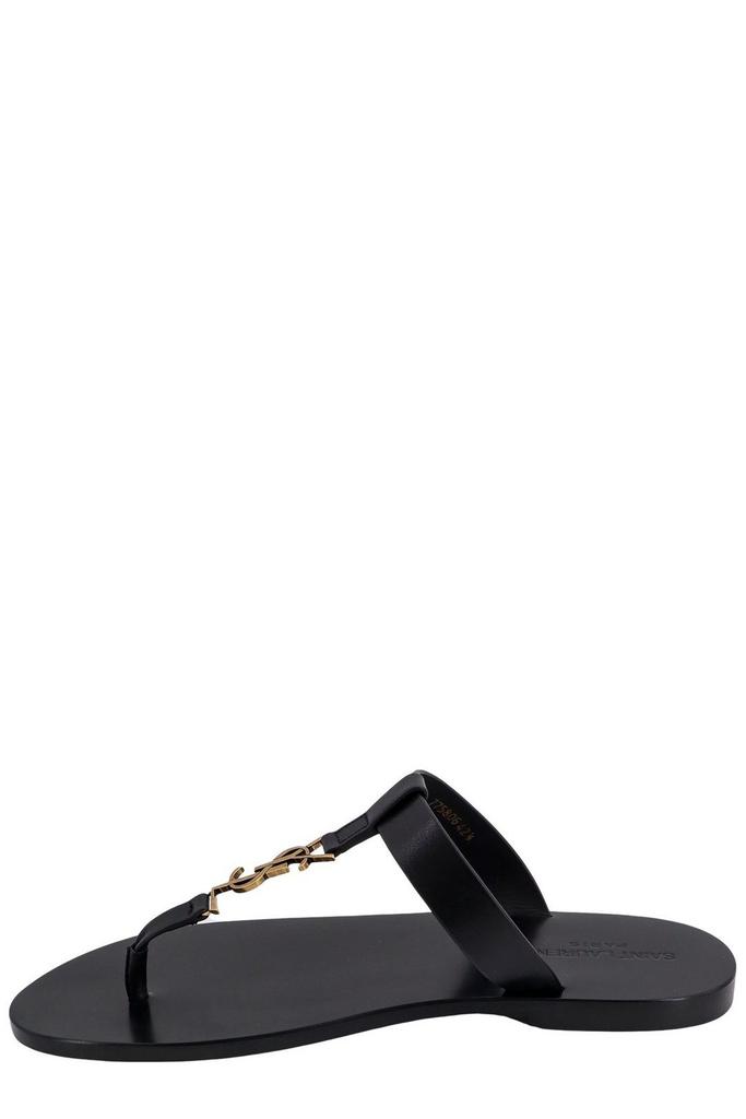 SAINT LAURENT サンローラン カサンドル ロゴ プラーク スライド Yves Saint Laurent Saint Laurent Cassandre Logo Plaque