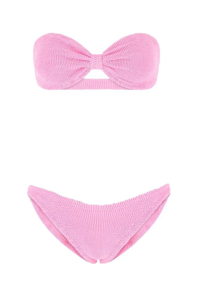 Hunza G Hunza G Jean Crinkle Bandeau Bikini Set 1