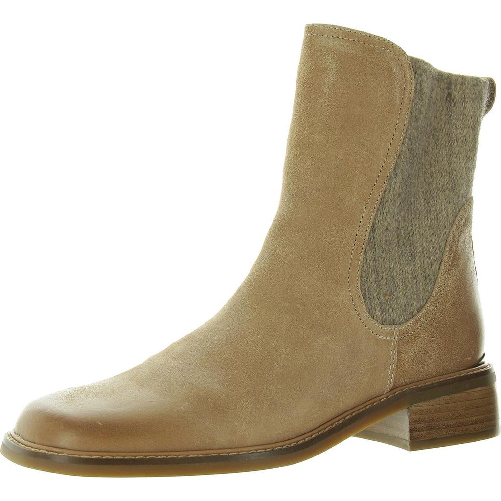 Donald J Pliner Autumn Womens Mixed Media Leather Mid-Calf Boots