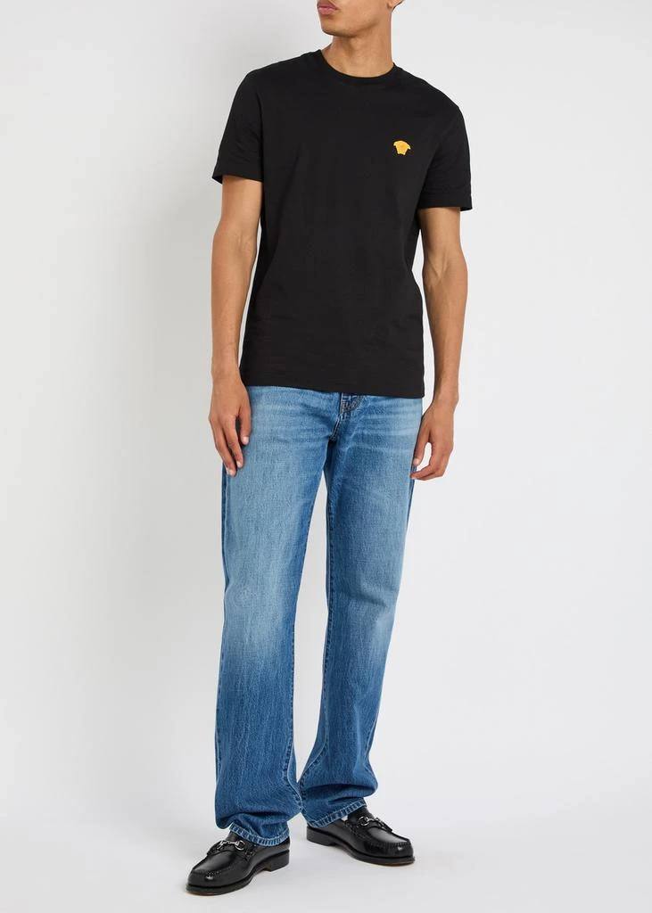 Versace Logo-embroidered cotton T-shirt 4