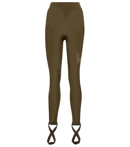 The Attico Jersey and mesh stirrup leggings 1