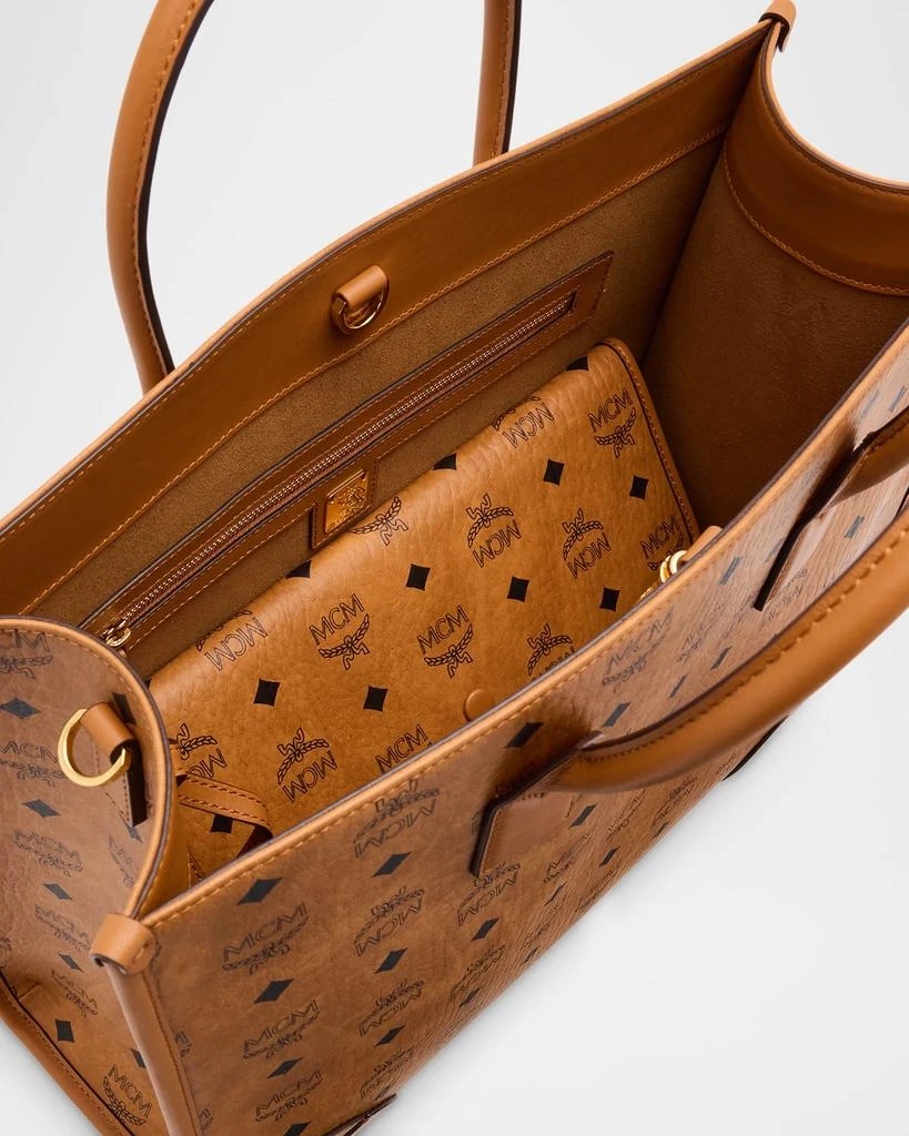 MCM Munchen Large Visetos Tote Bag 4