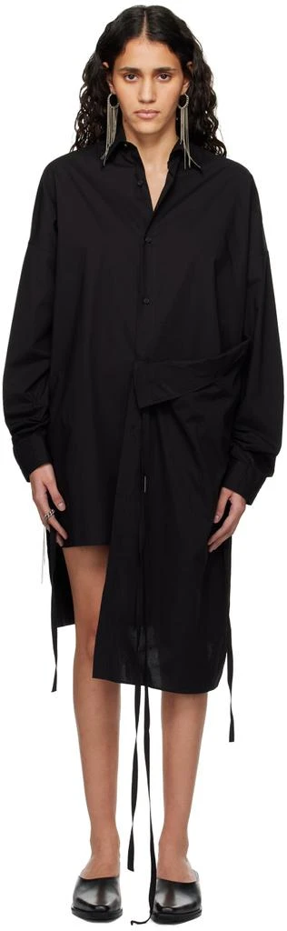 ANN DEMEULEMEESTER Black Mala Midi Dress 1