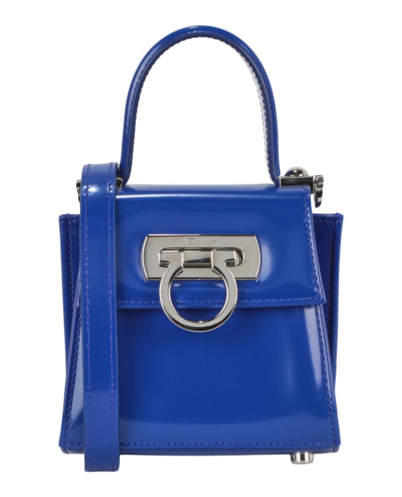 トートバッグ Salvatore Ferragamo Grape Leather Large Shopping Bag Salvatore Ferragamo GRAPE LEATHER LARGE SHOPPING BAG - Tote