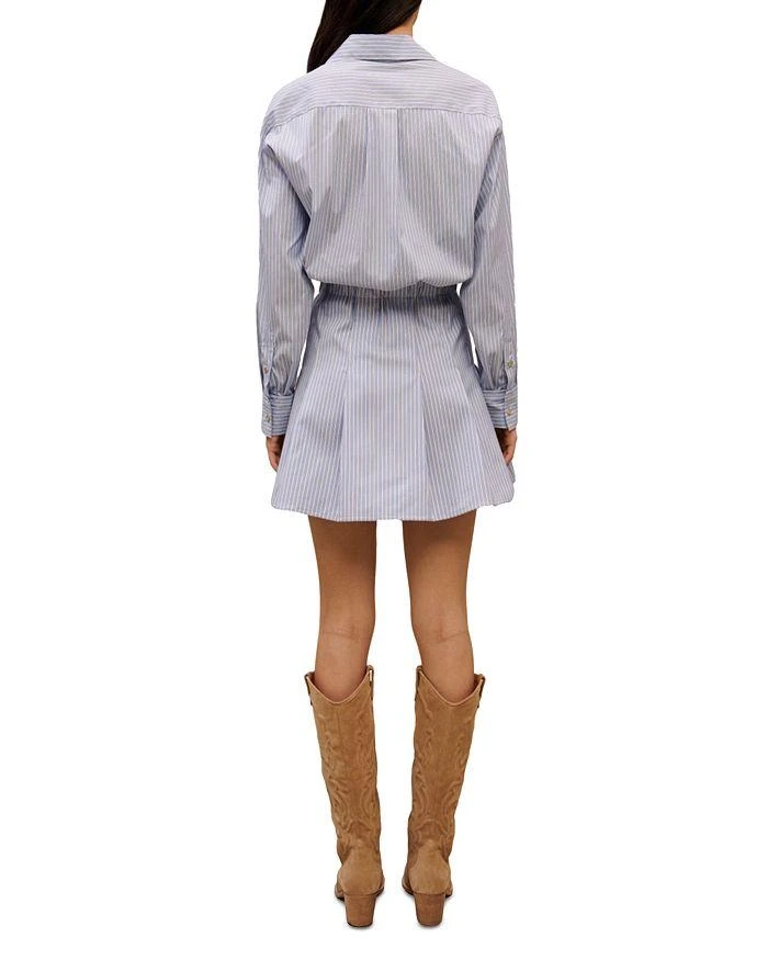 Maje Cotton Blend Raudrey Striped Mini Dress 2