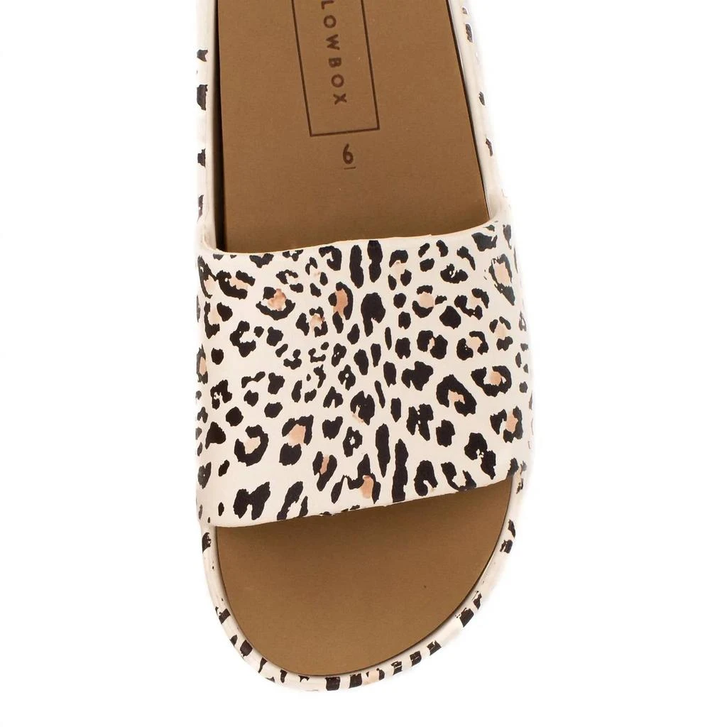 Yellow Box Women's Torrey Flatform Leopard Sandal In Beige 3