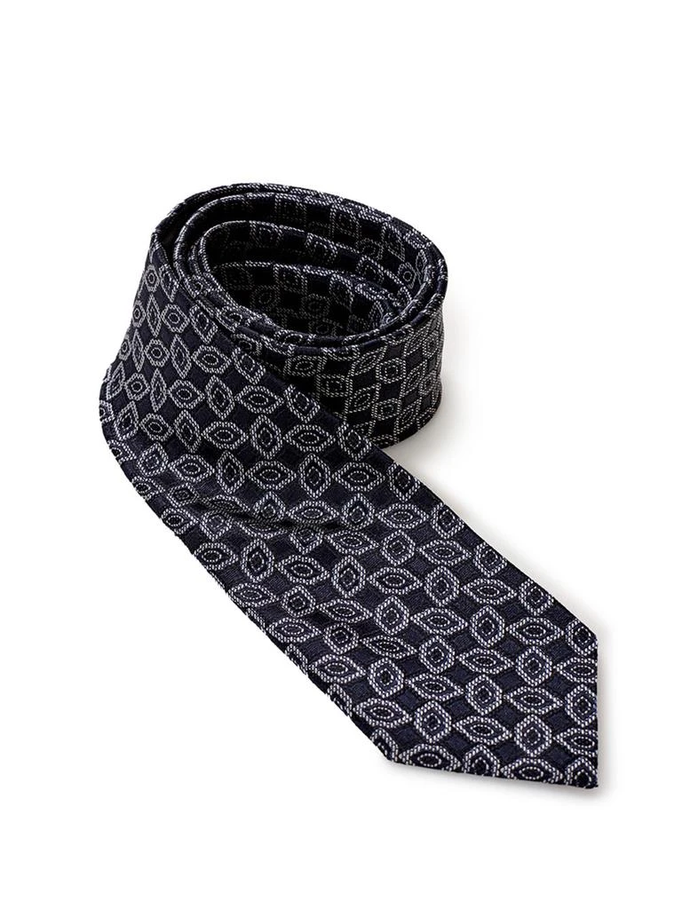 Ermenegildo Zegna Ermenegildo Zegna   Silk Tie with Micro Men's Print 1