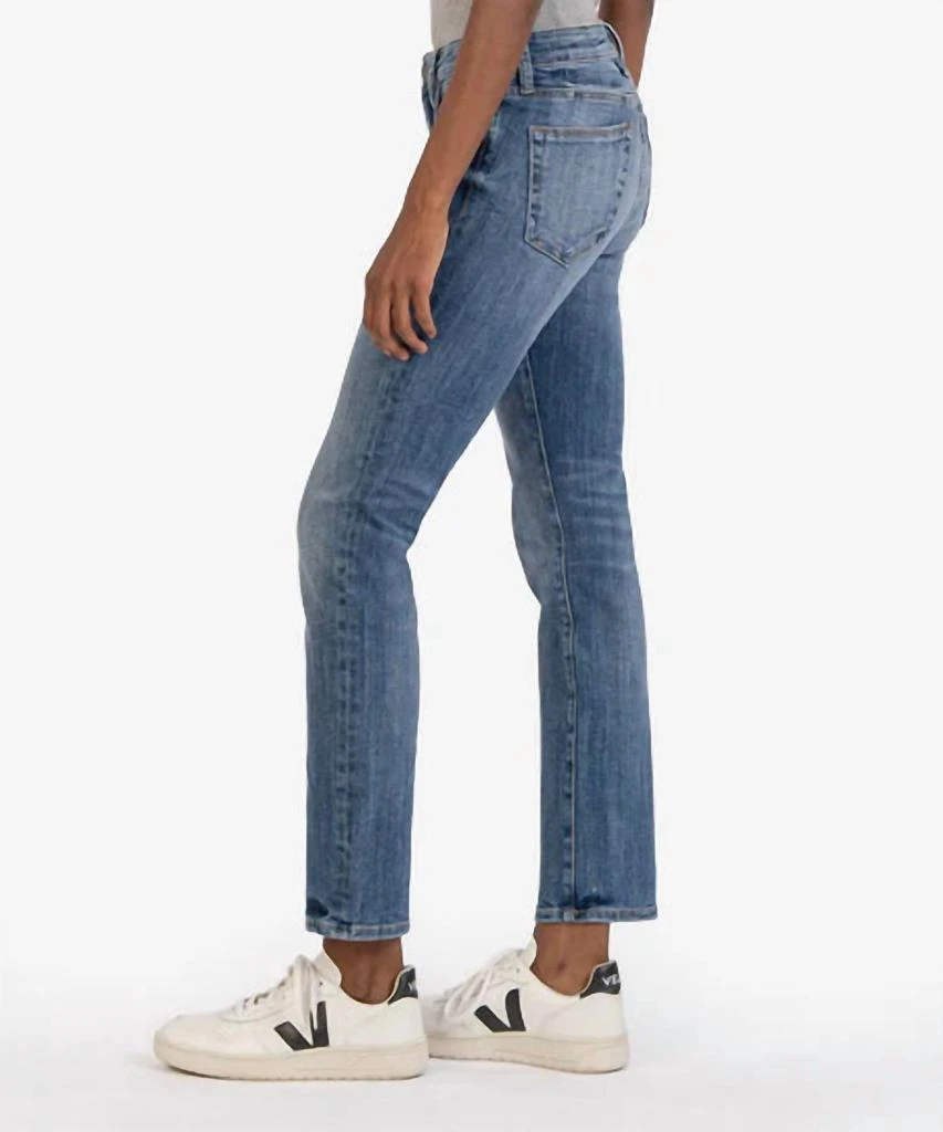 KUT from the Kloth Reese Ankle Straight Leg Jeans In Prestige Wash 3