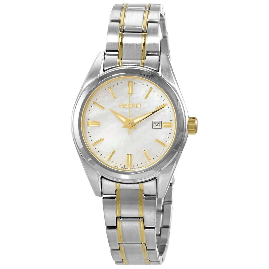 Seiko Quartz White Dial Two-tone Ladies Watch SUR636P1 1