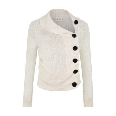 Khaite Lorrai silk cardigan 1