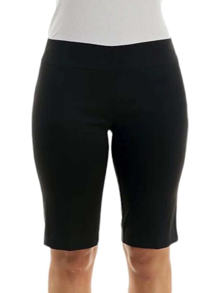 Zac Posen Pull On Millennium Bermuda Shorts In Black 4